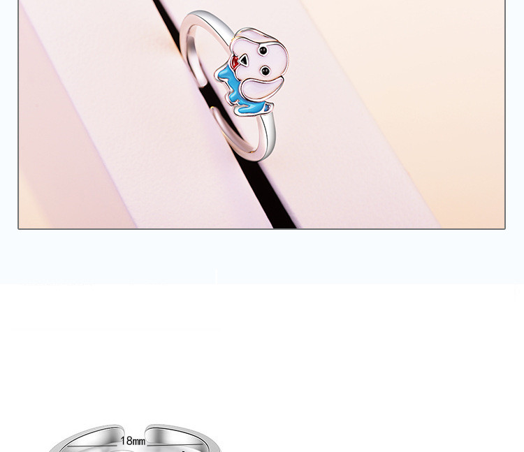 Cute Dog Copper Epoxy Adjustable Ring display picture 1