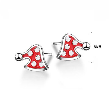 1 Pair Cute Christmas Tree Flower Snowman Epoxy Plating Inlay Copper Zircon Earrings display picture 69