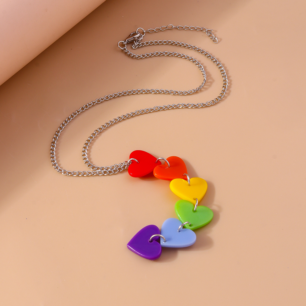 Romantic Heart Shape Zinc Alloy Women's Pendant Necklace display picture 11