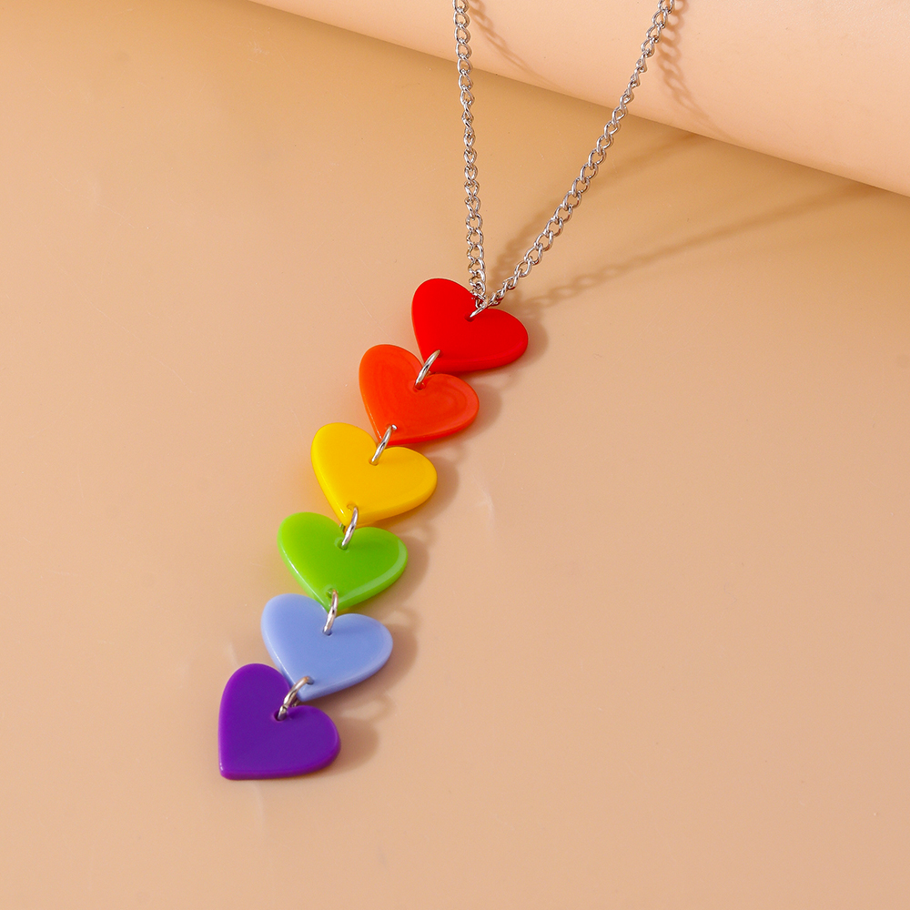 Romantic Heart Shape Zinc Alloy Women's Pendant Necklace display picture 9