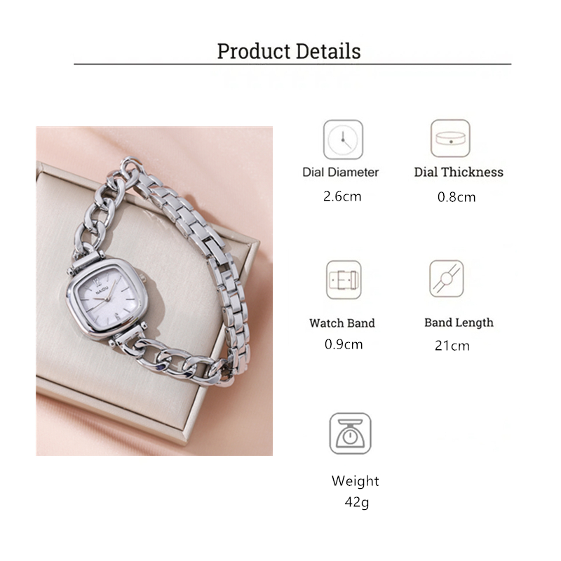 Einfacher Stil Geometrisch Hufeisenschnalle Quarz Frauen Uhren display picture 1