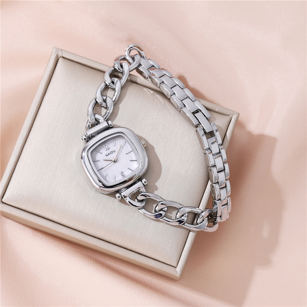 Einfacher Stil Geometrisch Hufeisenschnalle Quarz Frauen Uhren display picture 4