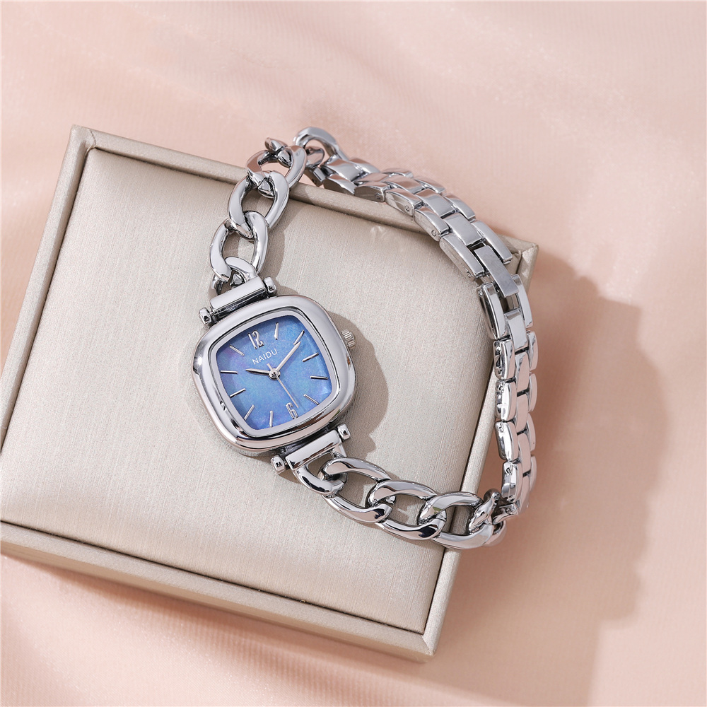 Einfacher Stil Geometrisch Hufeisenschnalle Quarz Frauen Uhren display picture 7