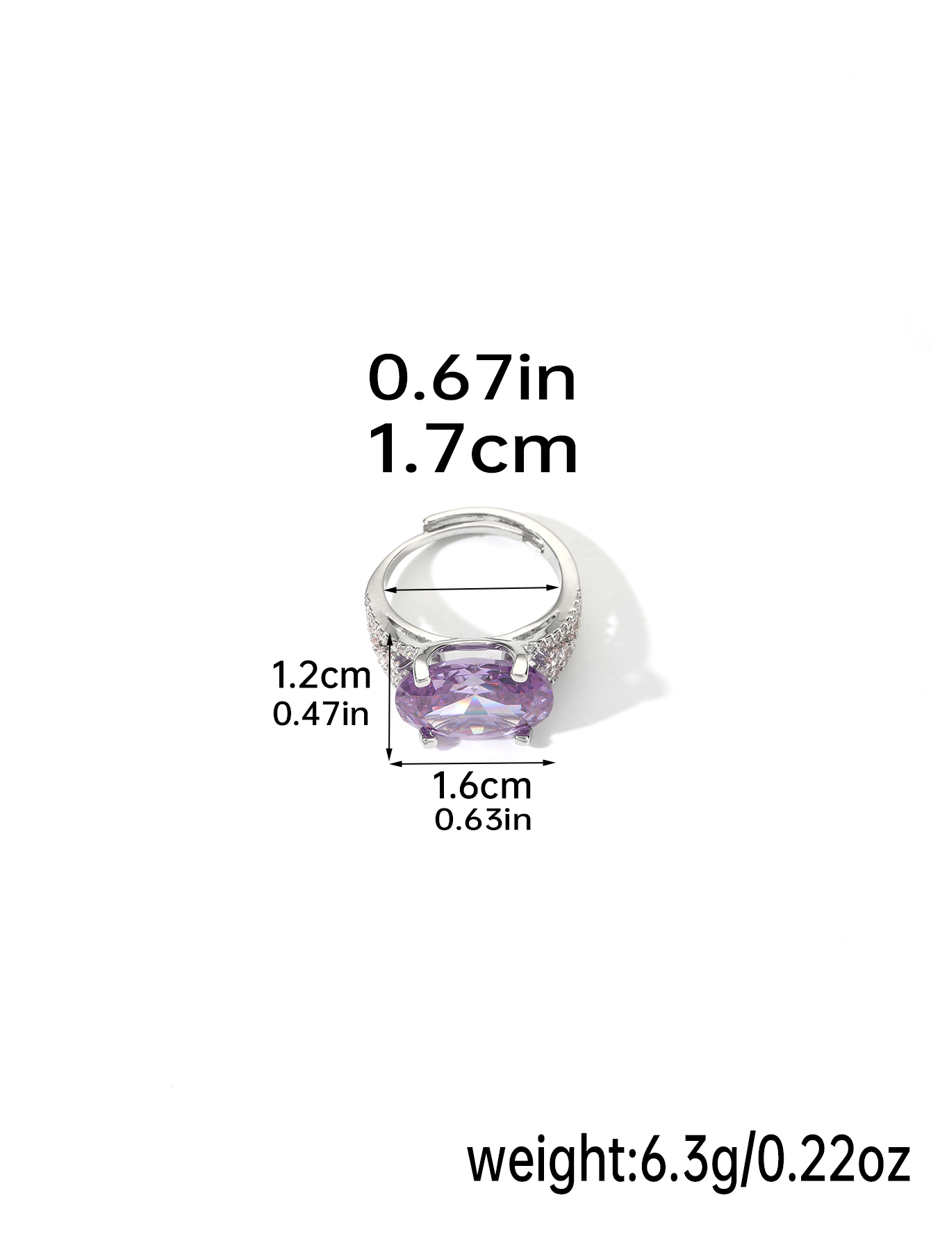 Shiny Geometric Artificial Crystal Copper Inlay Artificial Crystal Rhinestones Zircon Open Rings display picture 1