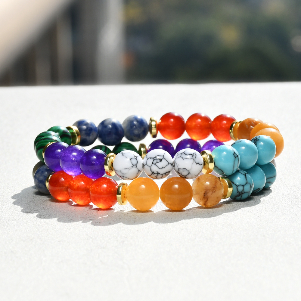 Casual Vacation Geometric Artificial Gemstones Natural Stone Beaded Handmade Women's Bracelets display picture 1