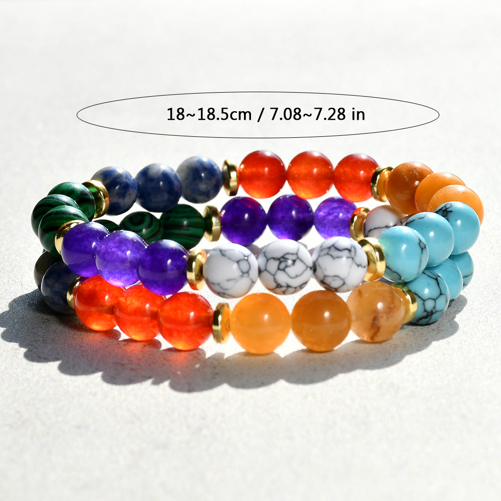 Casual Vacation Geometric Artificial Gemstones Natural Stone Beaded Handmade Women's Bracelets display picture 4