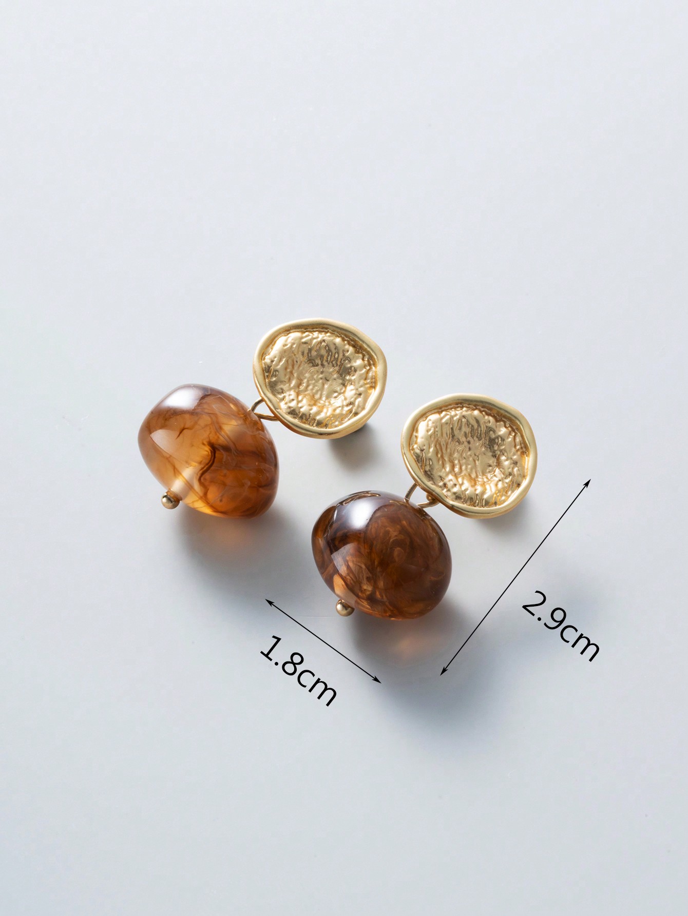 1 Pair Elegant Vintage Style Irregular Enamel Pearl Plating Alloy Resin Gold Plated Drop Earrings display picture 4