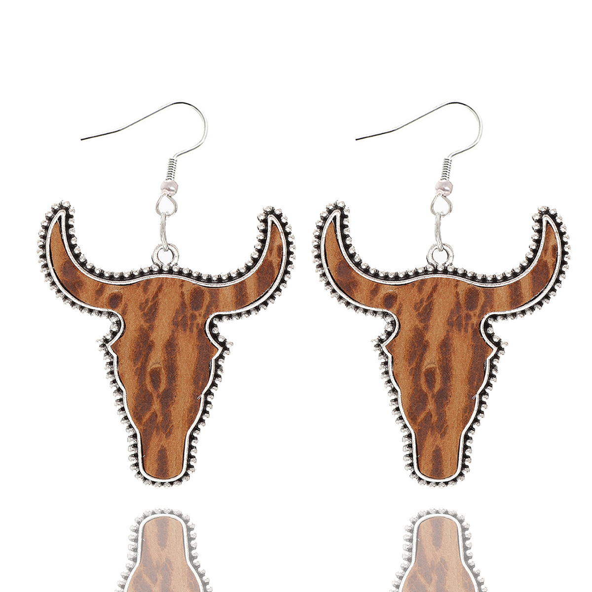 1 Pair Simple Style Cattle Alloy Drop Earrings display picture 11