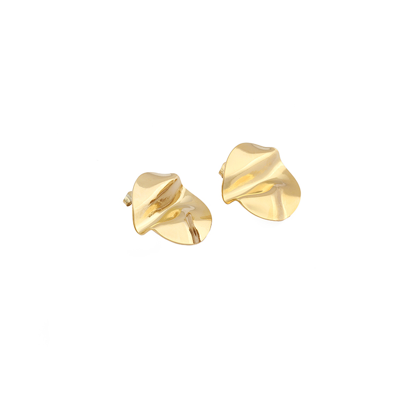 1 Pair IG Style Simple Style C Shape Flower Plating Inlay Stainless Steel Pearl Zircon 18K Gold Plated Drop Earrings Ear Studs display picture 7