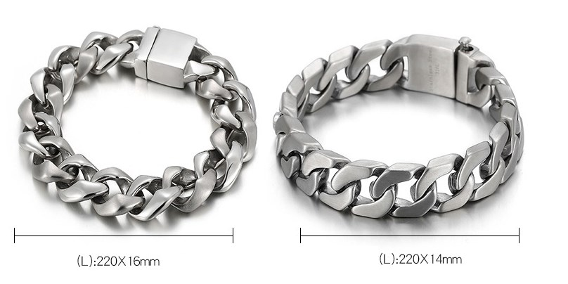 Simple Style Geometric Titanium Steel Hollow Out Men's Bracelets display picture 1