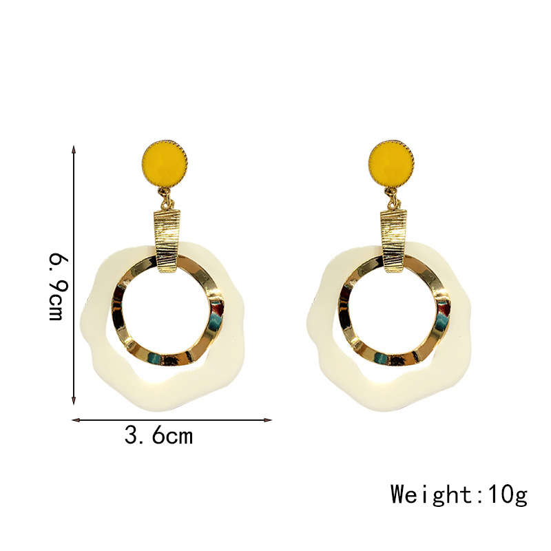 1 Pair Simple Style Geometric Alloy Drop Earrings display picture 1