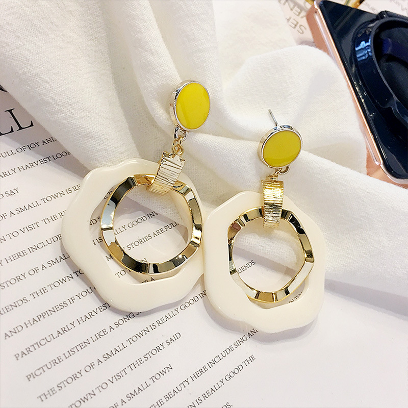 1 Pair Simple Style Geometric Alloy Drop Earrings display picture 2