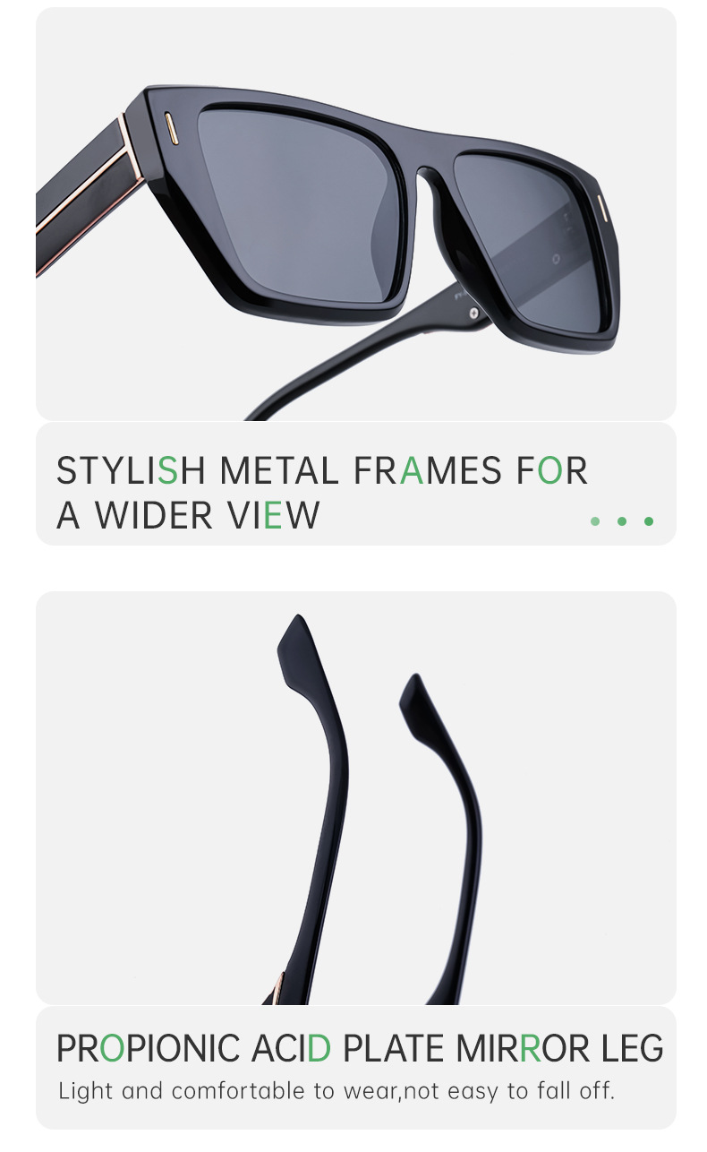 Simple Style Solid Color Pc Square Full Frame Women's Sunglasses display picture 7
