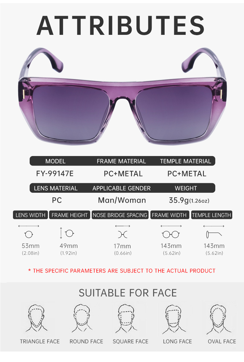 Simple Style Solid Color Pc Square Full Frame Women's Sunglasses display picture 9