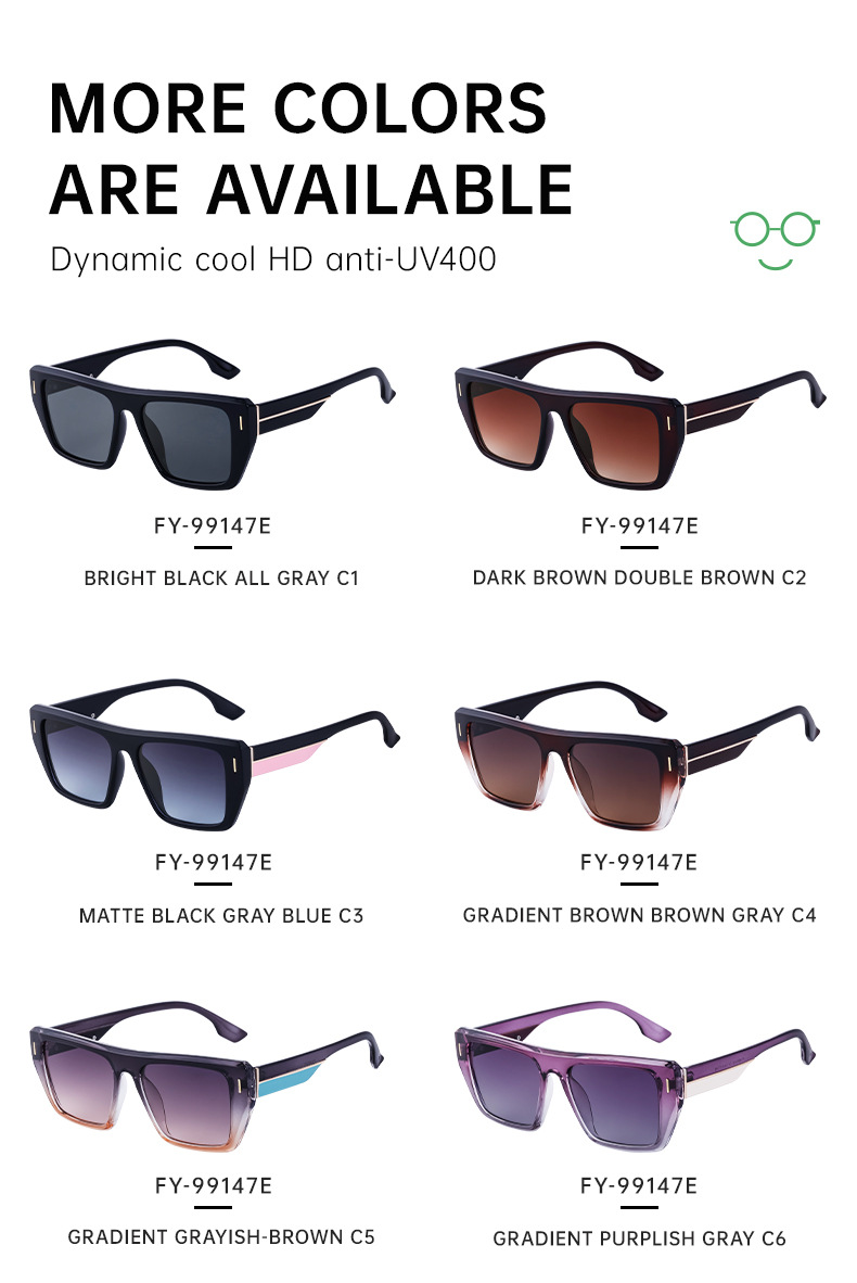 Simple Style Solid Color Pc Square Full Frame Women's Sunglasses display picture 10