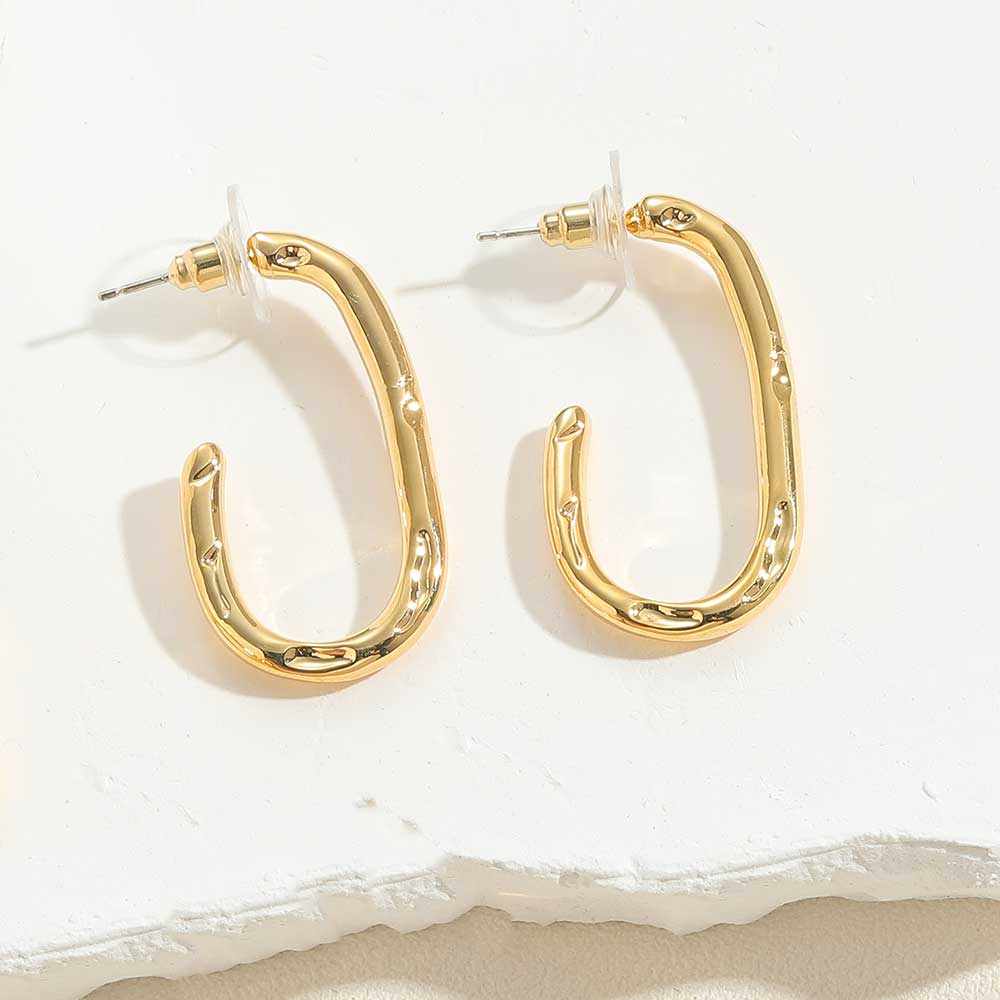 1 Piece 1 Pair Elegant Simple Style Geometric Butterfly Plating Brass Zircon 14k Gold Plated White Gold Plated Ear Cuffs Ear Studs display picture 1