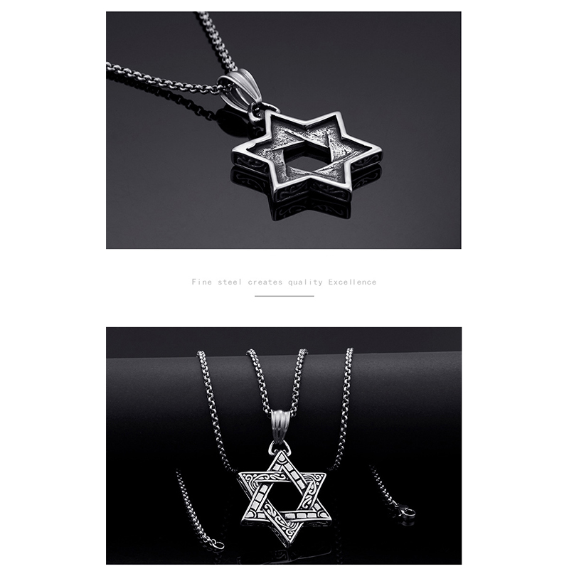 1 Piece Punk Star Titanium Steel Jewelry Accessories display picture 4