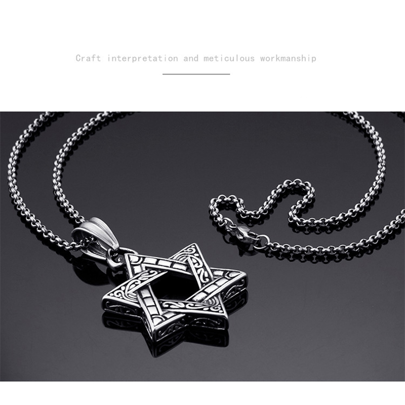 1 Piece Punk Star Titanium Steel Jewelry Accessories display picture 5