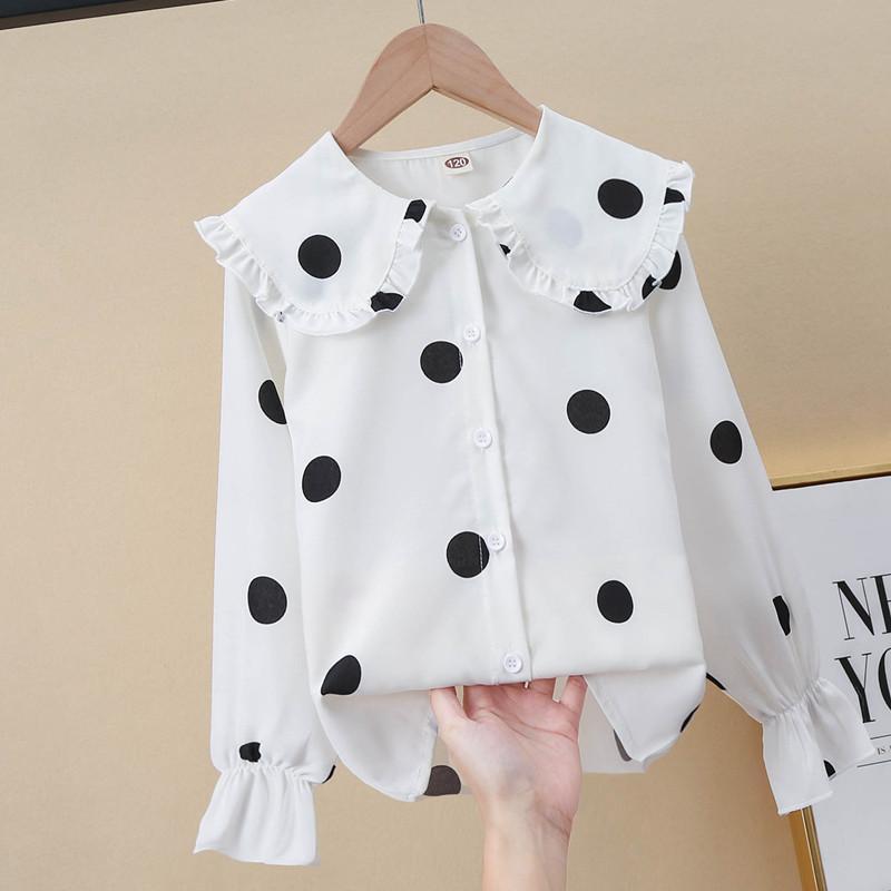 Cute Polka Dots 3D Print Cotton T-shirts & Blouses display picture 1