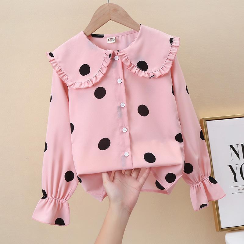 Cute Polka Dots 3D Print Cotton T-shirts & Blouses display picture 2