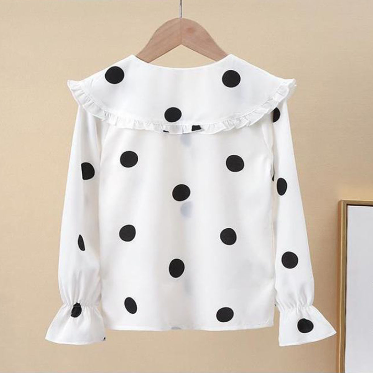 Cute Polka Dots 3D Print Cotton T-shirts & Blouses display picture 3