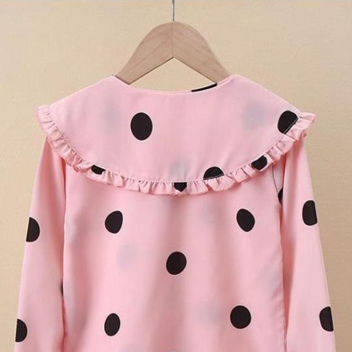 Cute Polka Dots 3D Print Cotton T-shirts & Blouses display picture 5