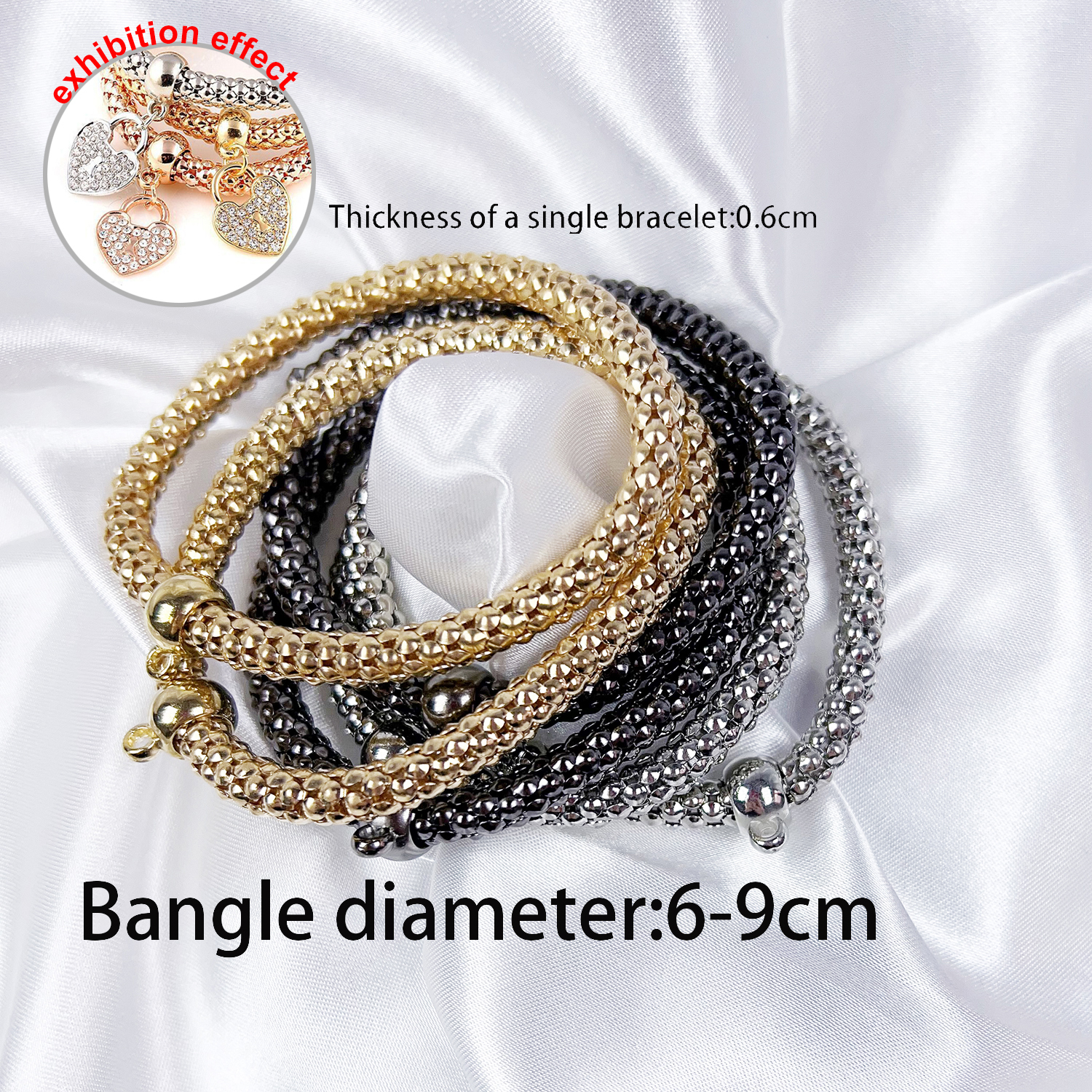 6 Morceaux Décontractée Style Simple Style Classique Couleur Unie Rayon De Miel Ferroalliage Métallique Brillant Fait Main Placage Chaîne Bijoux Accessoires display picture 4