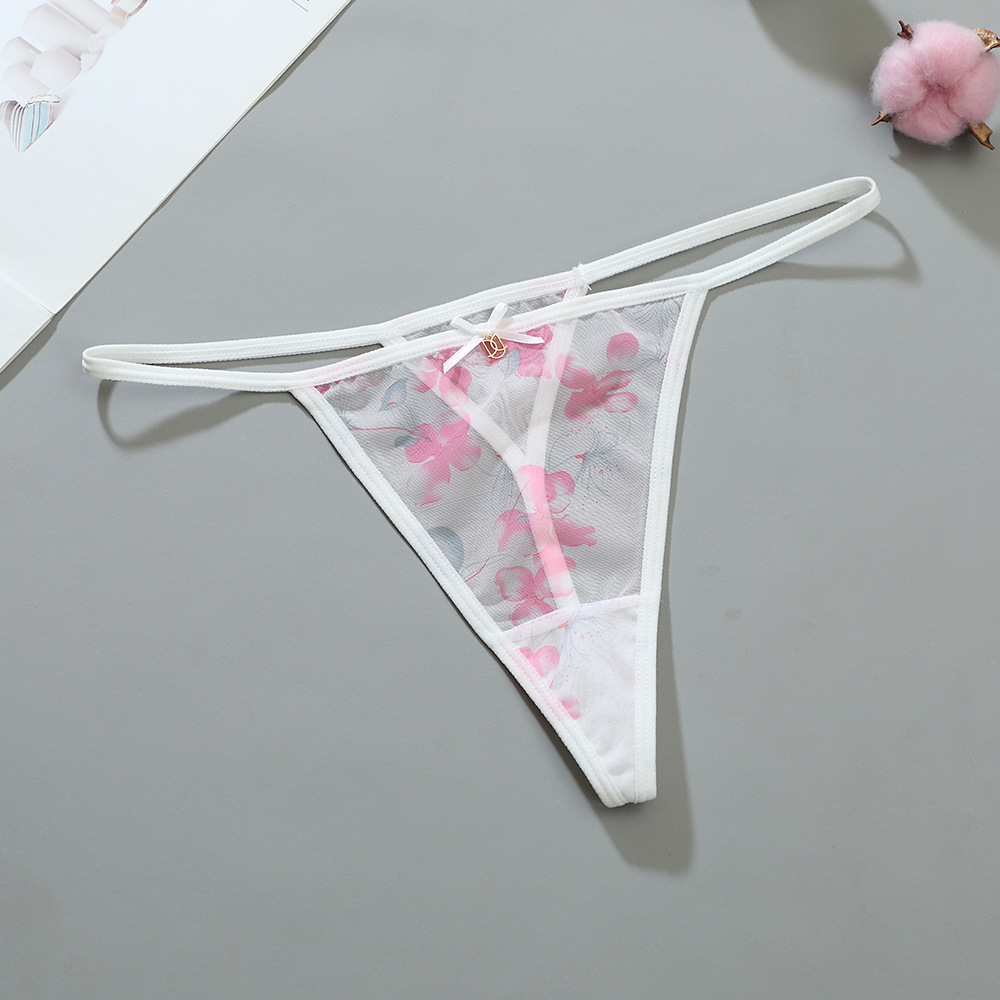 Printing Low Waist Thong Panties Sexy Lingerie display picture 6