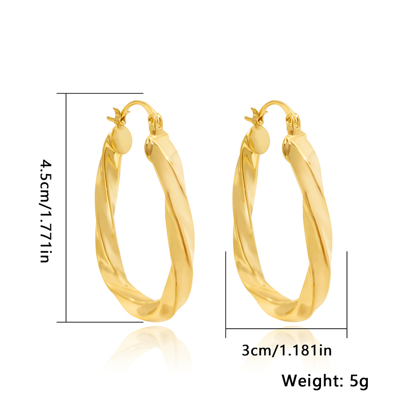 1 Pair Elegant Lady Round Plating Copper Gold Plated Earrings display picture 6