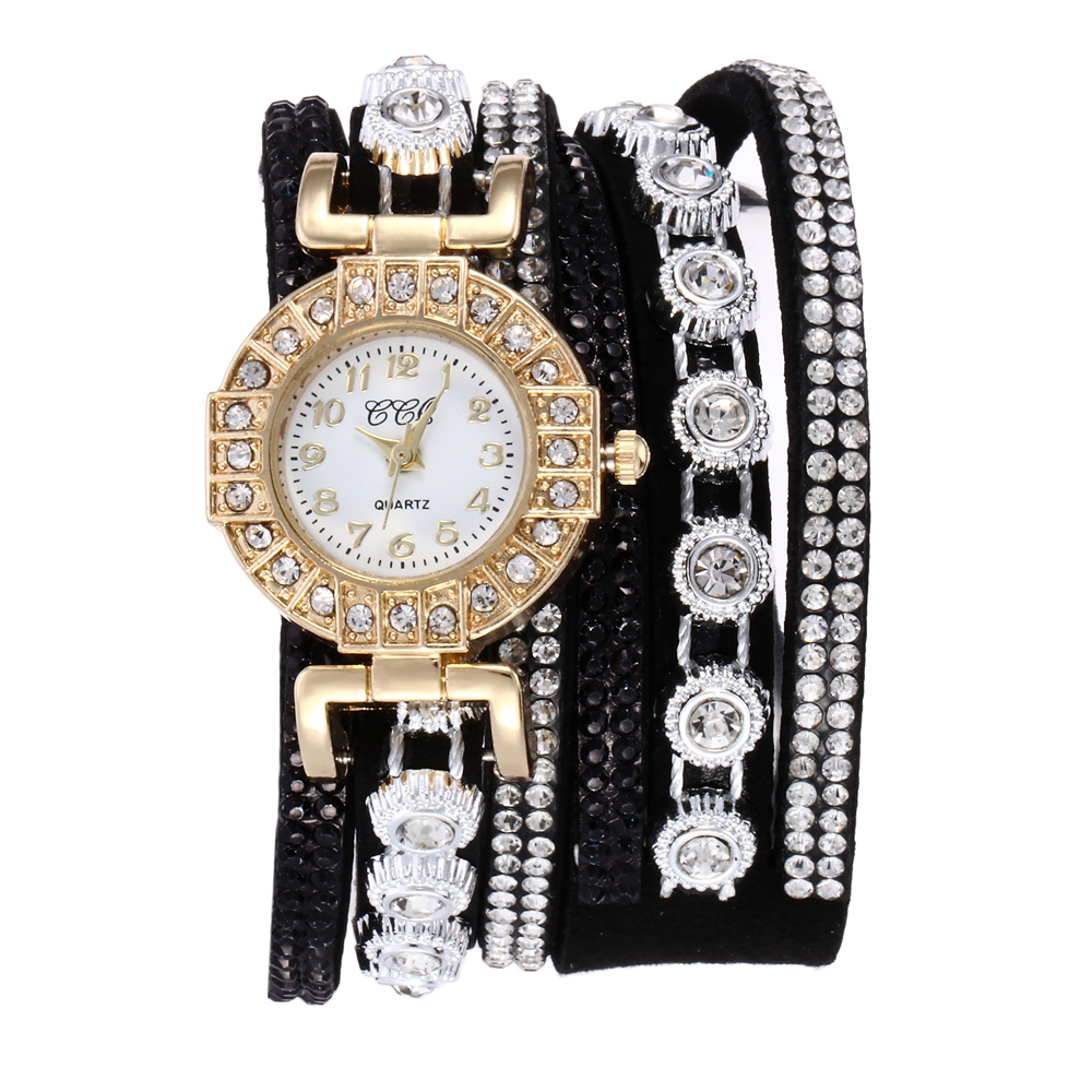 Style Simple Couleur Unie Boucle Déployante Simple Quartz Femmes De Montres display picture 6