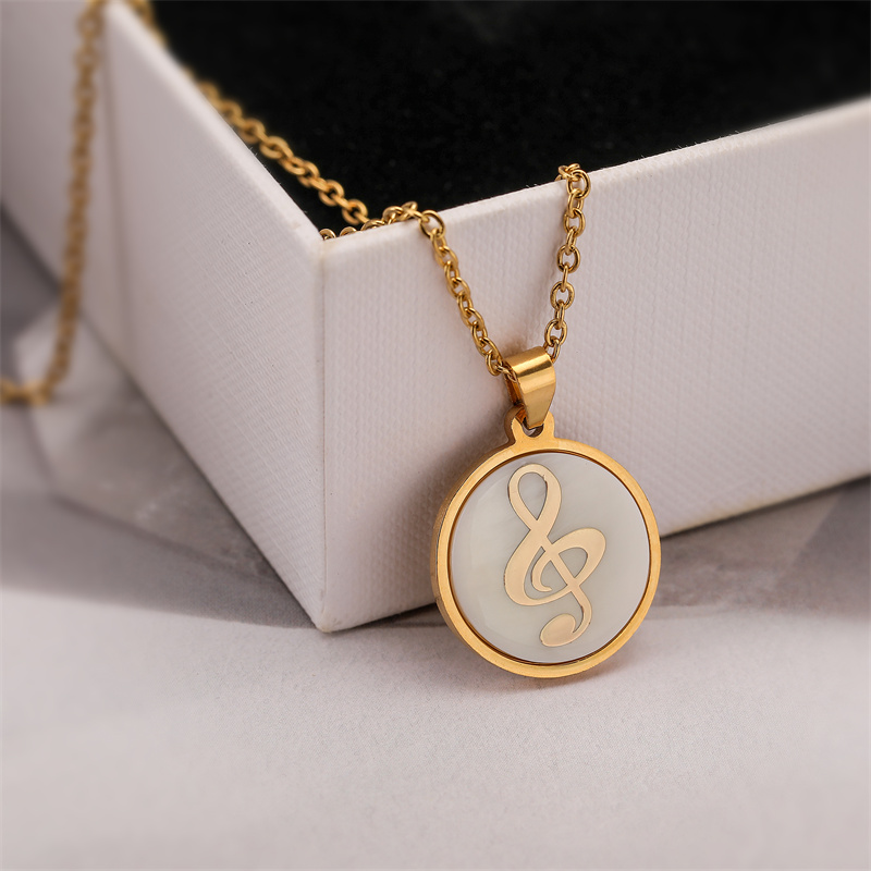 Ig Style Simple Style Life Tree Crown Stainless Steel Plating Inlay Shell Zircon Pendant Necklace display picture 4