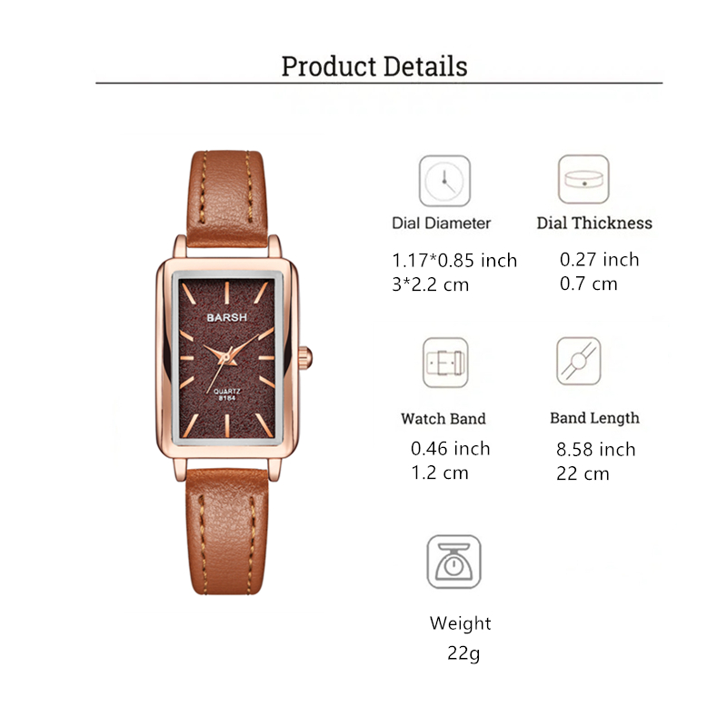 Elegant Rectangle Buckle Quartz Women's Watches display picture 1