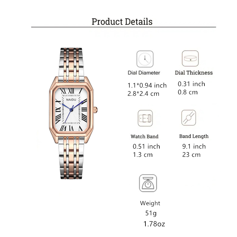 Simple Style Rectangle Quartz Women's Watches display picture 1