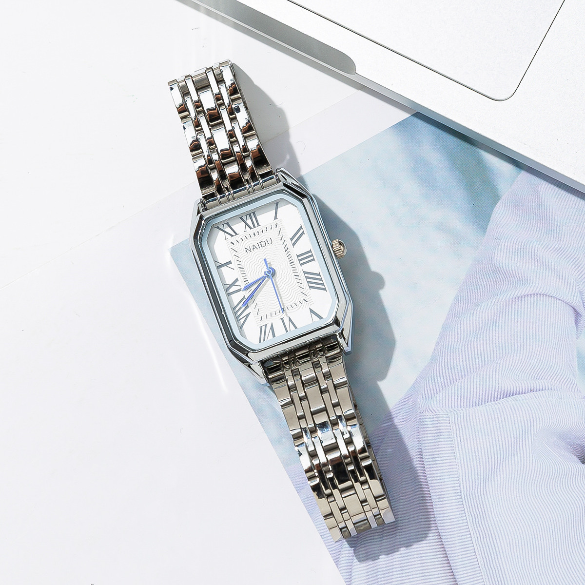 Einfacher Stil Rechteck Quarz Frauen Uhren display picture 3