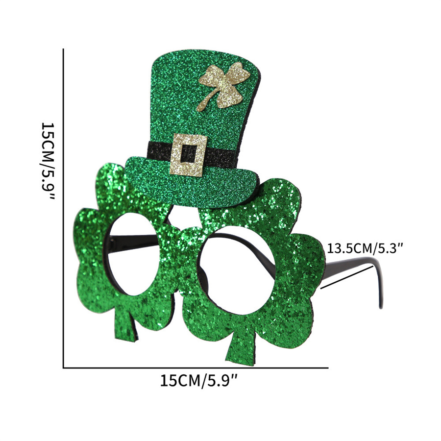 St. Patrick Cute Vintage Style Shamrock Plastic Party Carnival Party Blindfold display picture 7