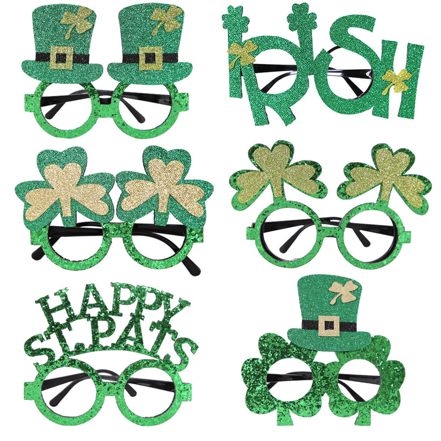 St. Patrick Cute Vintage Style Shamrock Plastic Party Carnival Party Blindfold display picture 13