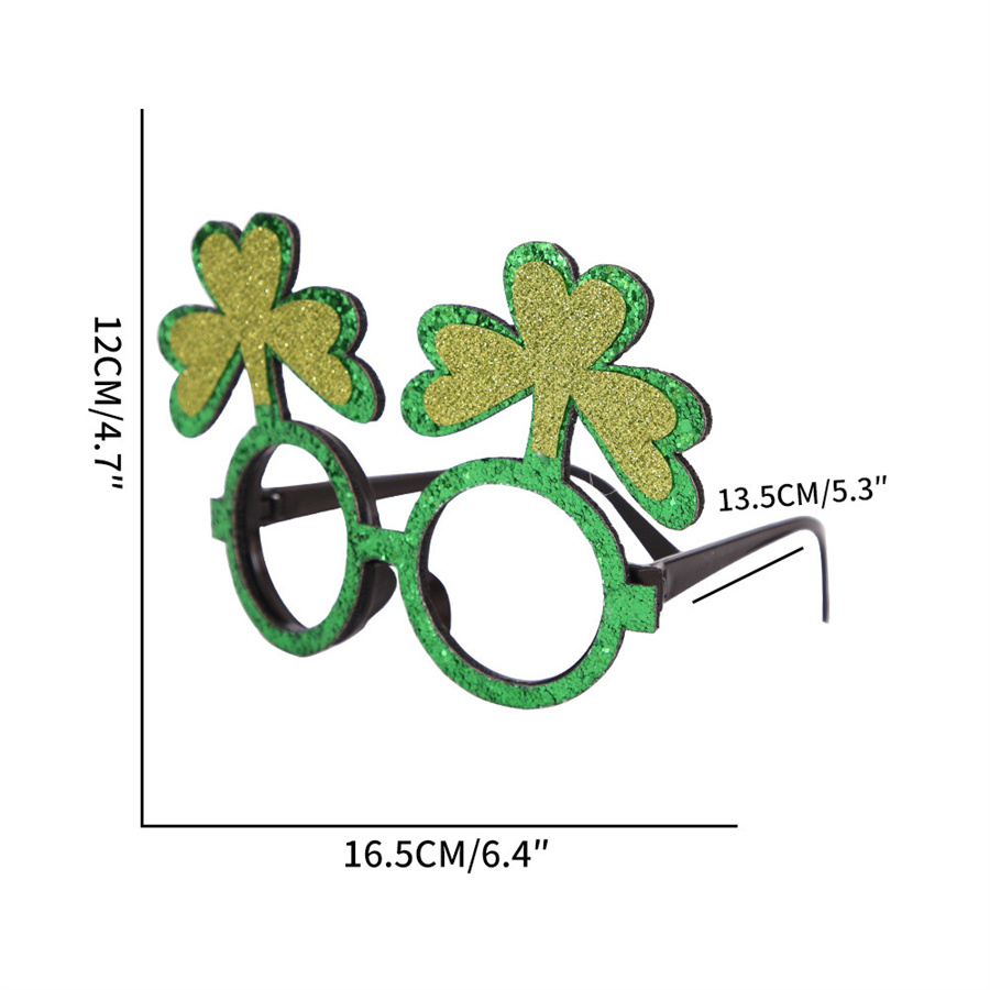 St. Patrick Cute Vintage Style Shamrock Plastic Party Carnival Party Blindfold display picture 2