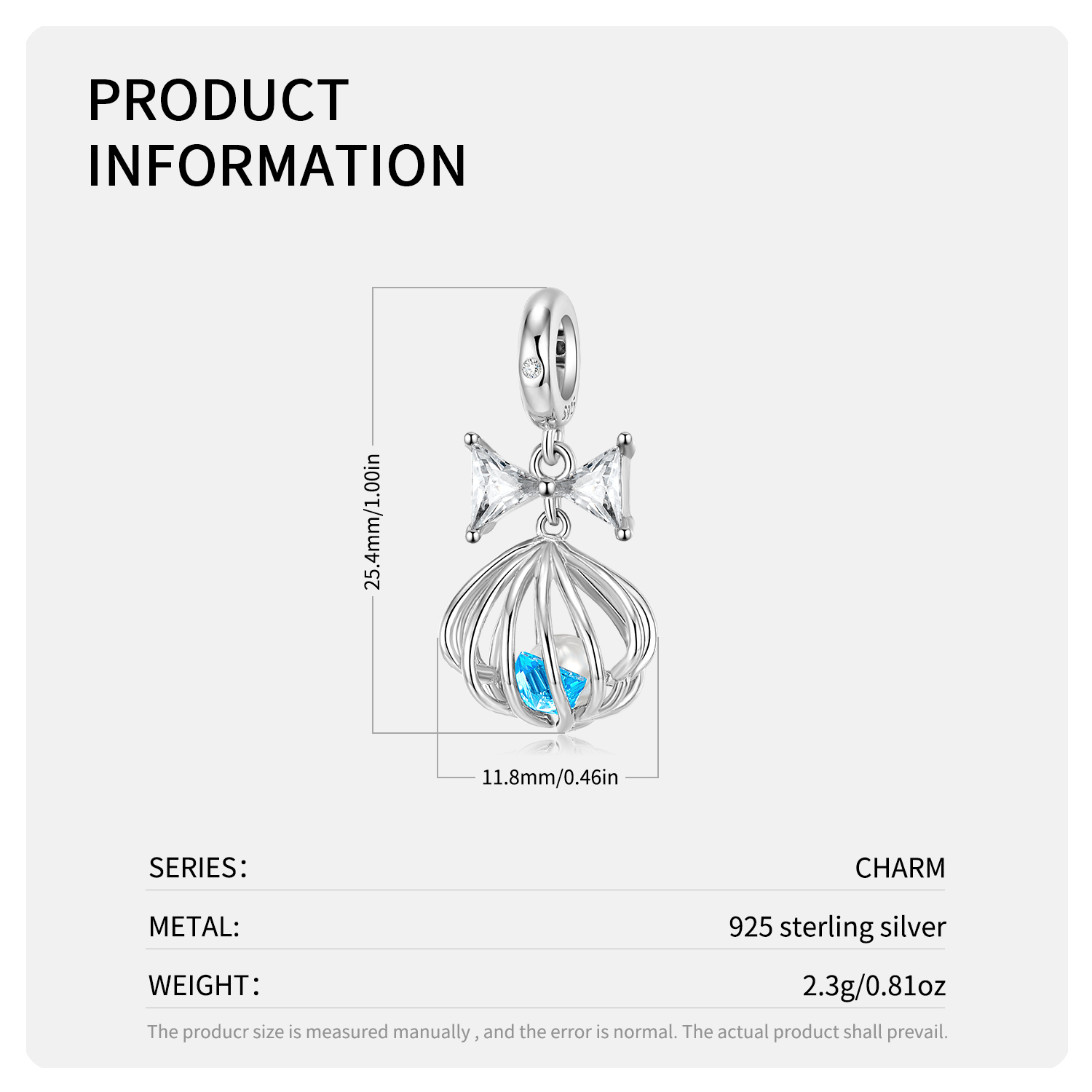Original Design Cute Mermaid Shell Whale Sterling Silver Inlay Zircon Jewelry Accessories display picture 24