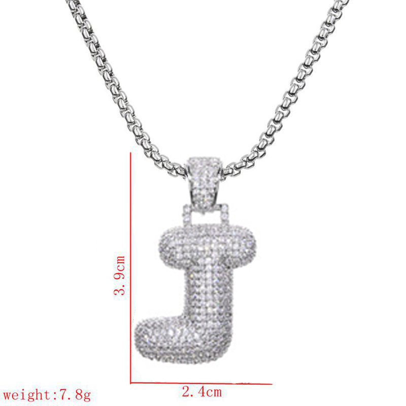 Wholesale Lady Letter 304 Stainless Steel Copper Plating Inlay Zircon Necklace display picture 29
