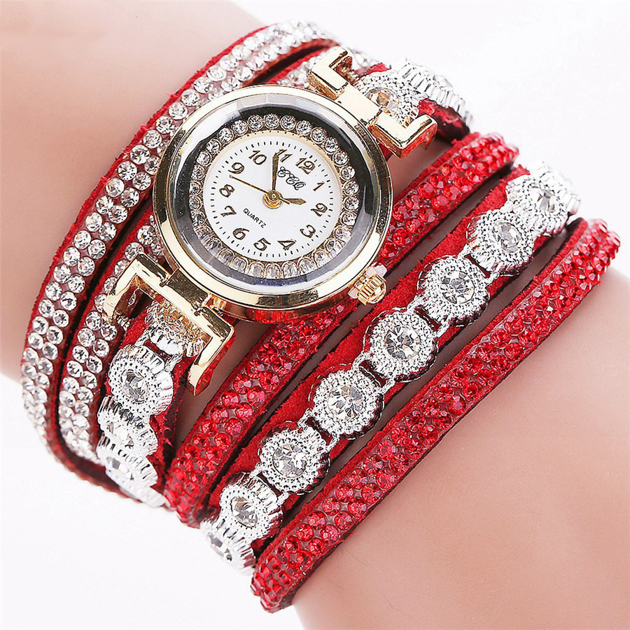 Classic Style Solid Color Single Folding Buckle Quartz Women's Watches display picture 5