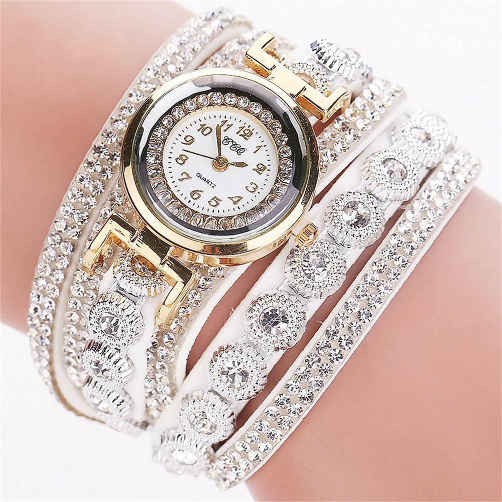 Classic Style Solid Color Single Folding Buckle Quartz Women's Watches display picture 4