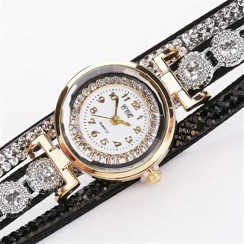 Classic Style Solid Color Single Folding Buckle Quartz Women's Watches display picture 7