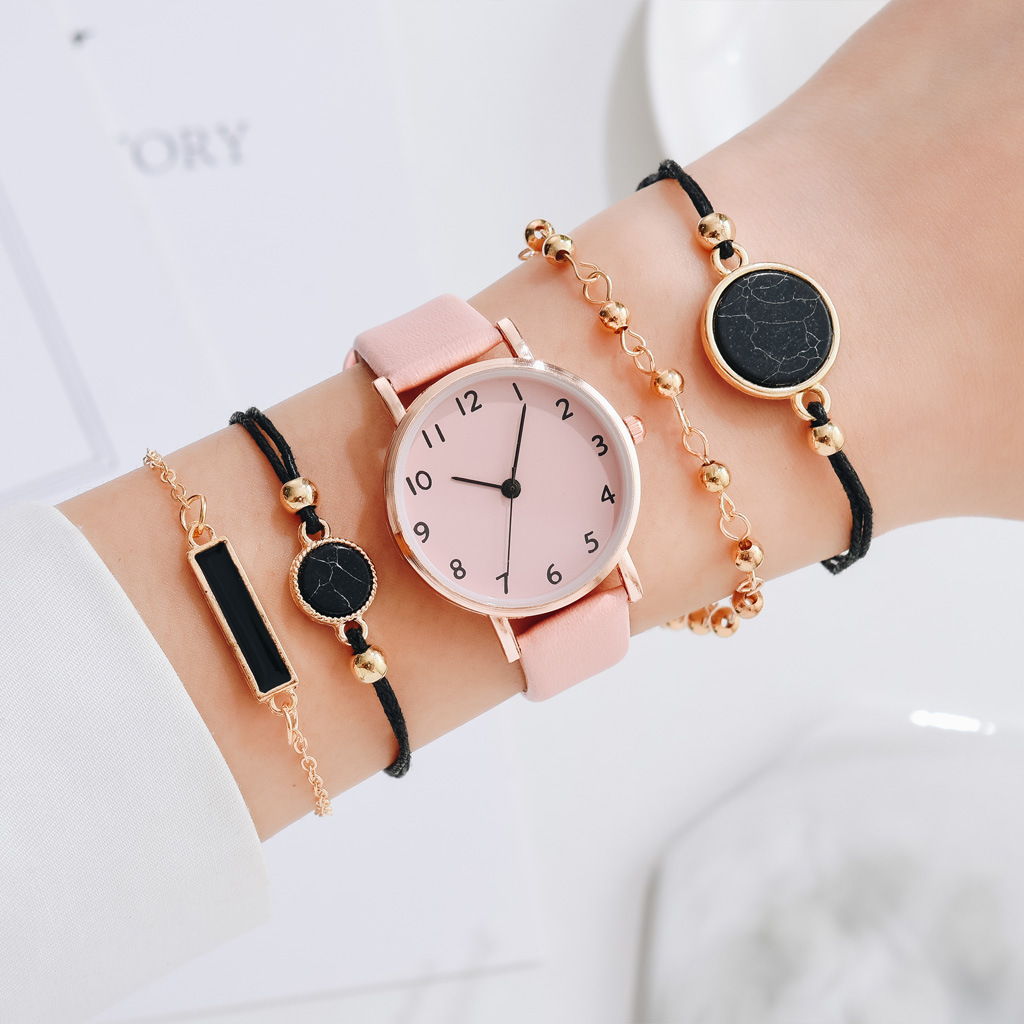 Classic Style Solid Color Buckle Quartz Women's Watches display picture 3