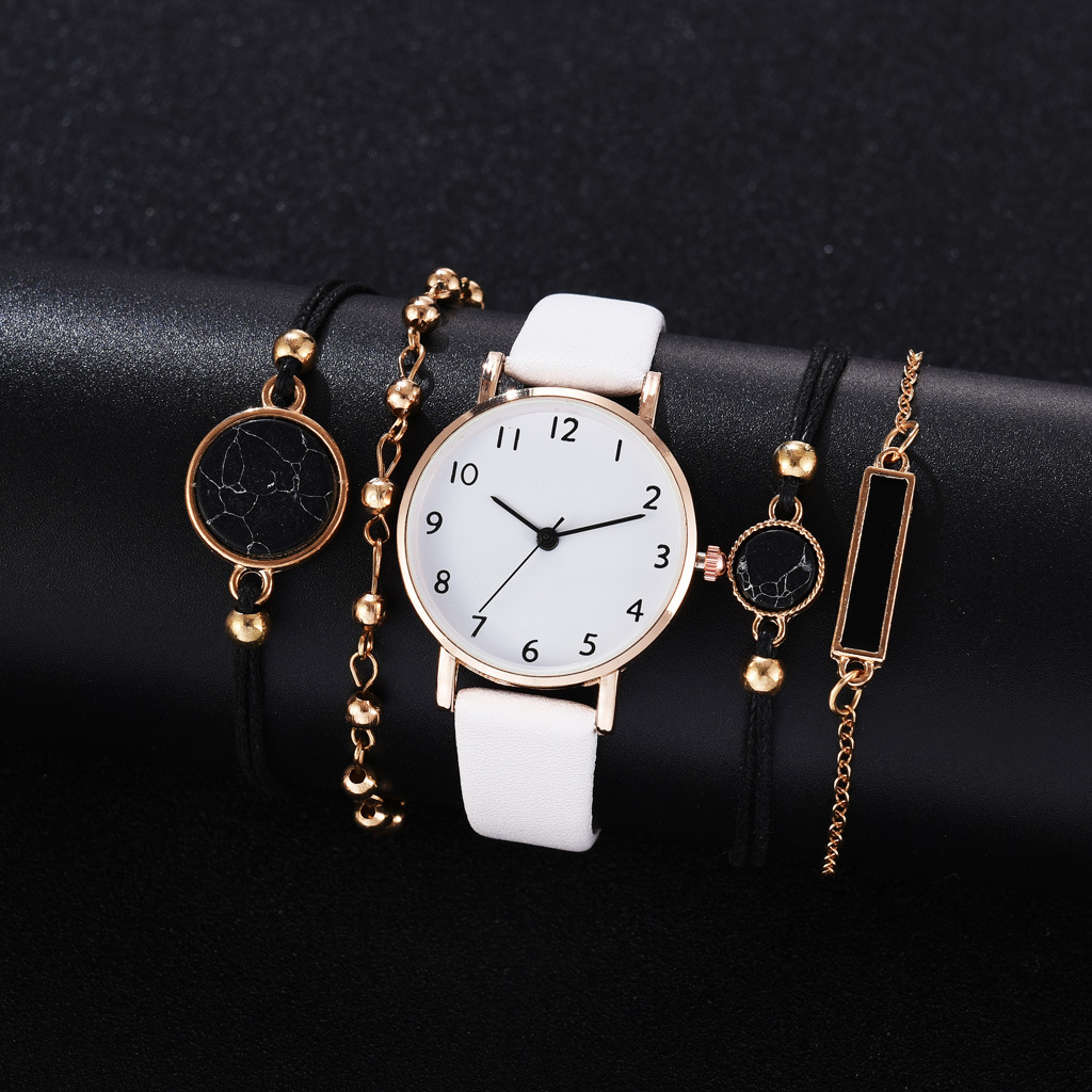 Classic Style Solid Color Buckle Quartz Women's Watches display picture 5