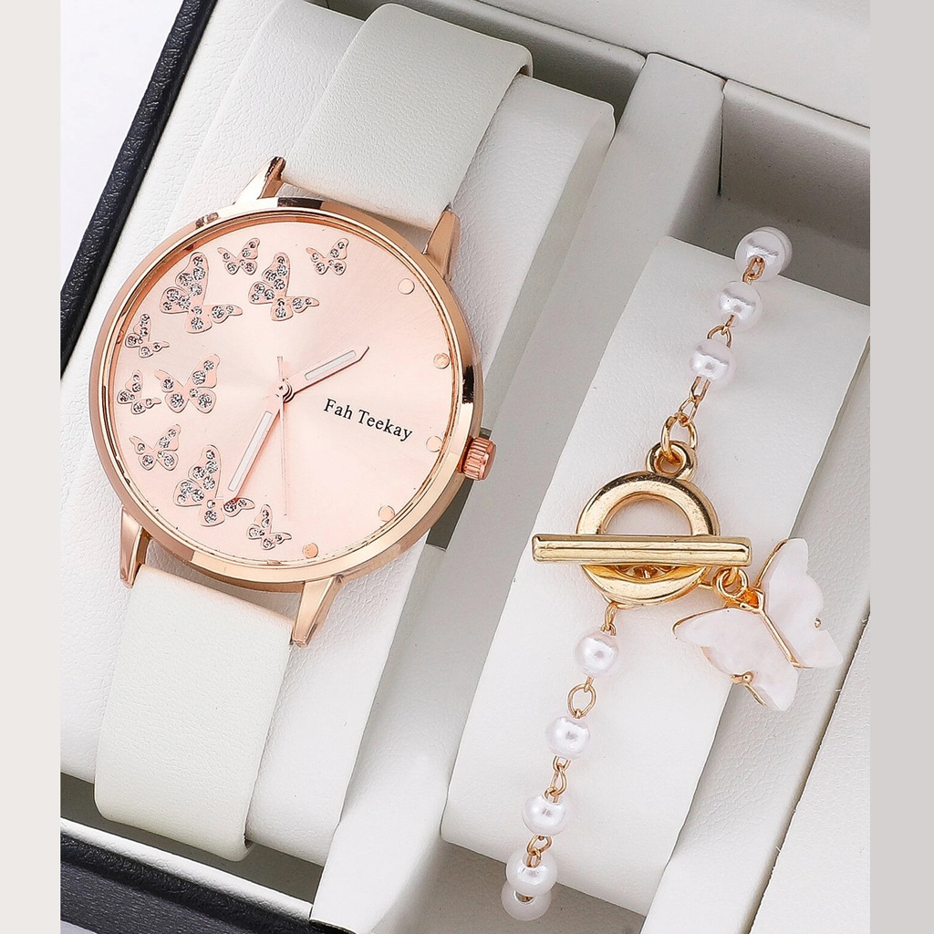 Klassischer Stil Schmetterling Schnalle Quarz Frauen Uhren display picture 2