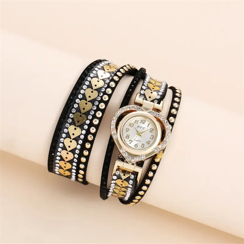 Classic Style Heart Shape Buckle Quartz Women's Watches display picture 6