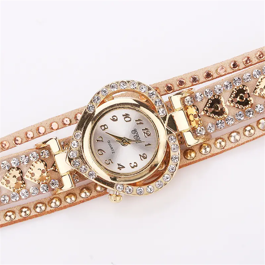 Classic Style Heart Shape Buckle Quartz Women's Watches display picture 4