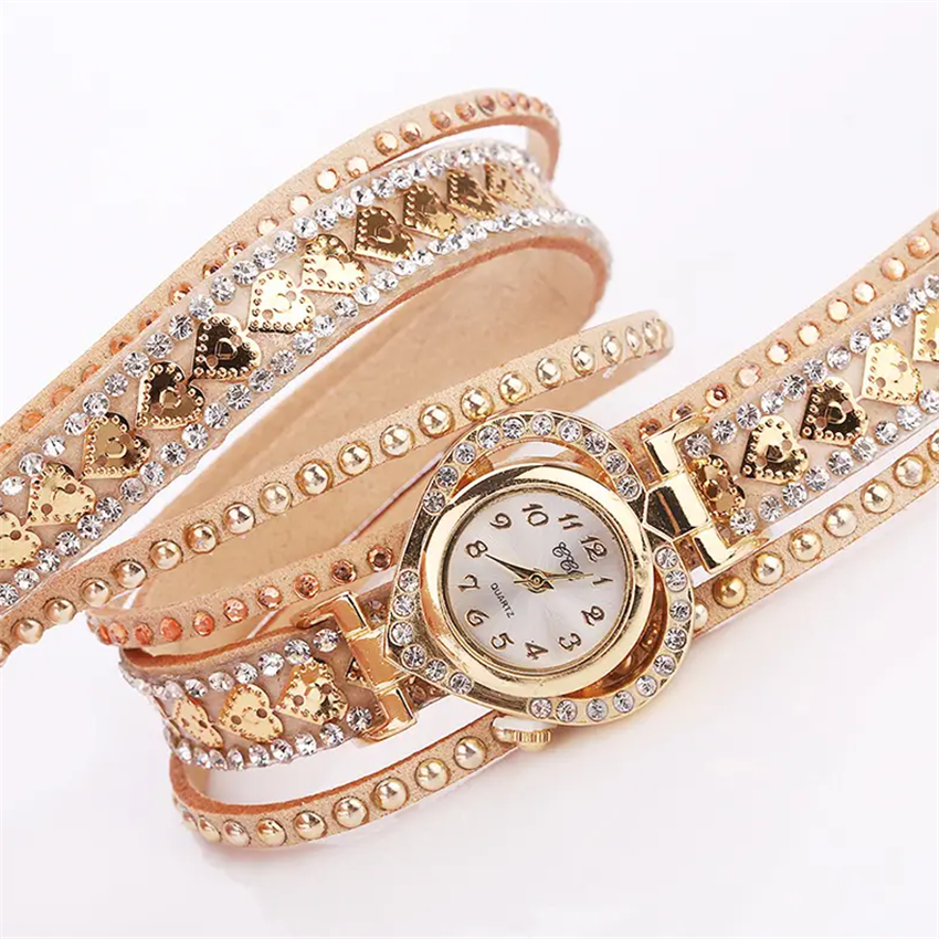 Classic Style Heart Shape Buckle Quartz Women's Watches display picture 3