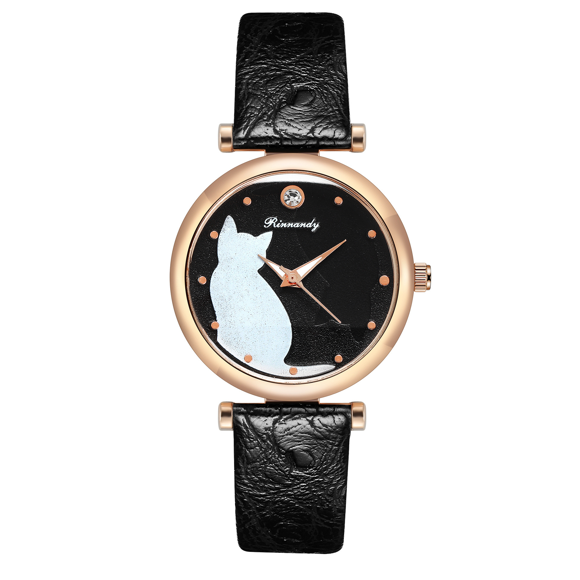 Elegante Estilo Simple Gato Hebilla Cuarzo Relojes De Mujer display picture 7