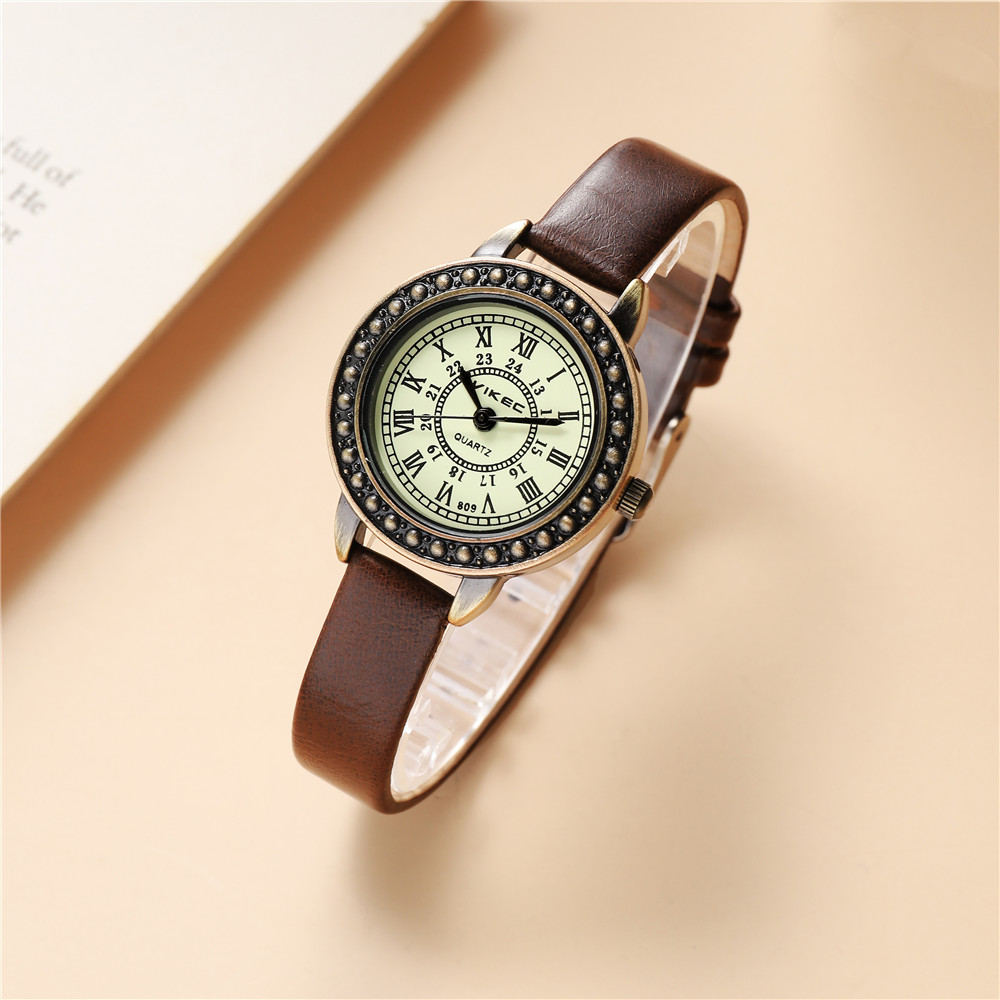 Estilo Clásico Color Sólido Hebilla Cuarzo Relojes De Mujer display picture 5